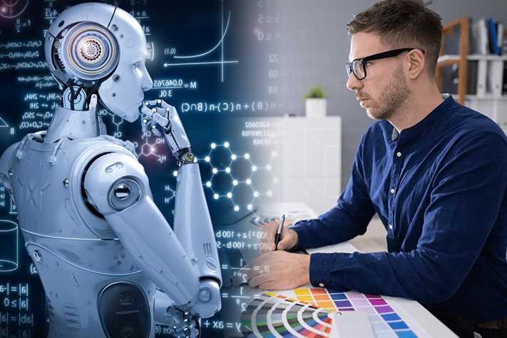 diseñador gráfico contra inteligencia artificial